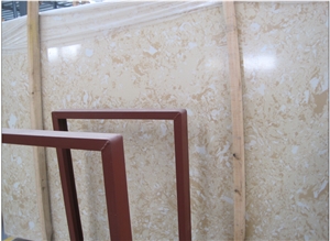 Beige Artificial Marble/Manmade Stone Tiles and Slabs/China Factory and Exporter