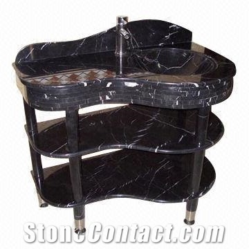 China Marquina Marble Vanity Top,China Nero Marquina Countertop,China Black Marble Bath Top