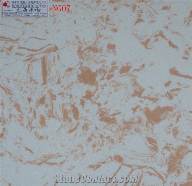 Pink Artificial Marble Slabs & Tiles,Artificial Stone,Manmade Stone