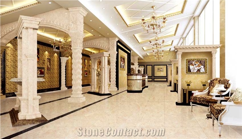 Polished Beige Marble Slabs & Tiles,Beige Marble Floor Covering,Marble Floor Tile