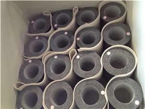 Chinese Grey Granite Stone Vases/G623 Grey Granite Flower Pot/Granite Vase/Granite Flower Pot/Black Vase/Black Flower Pot