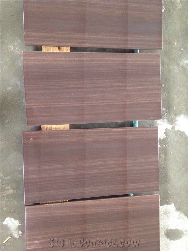 Hoend Wenge Violet Wood Vein Sandstone Tiles/China Lilac Sandstone/Brown Sandstone/Sandstone Slabs/Sandstone Tiles/Brown Sandstone Slabs