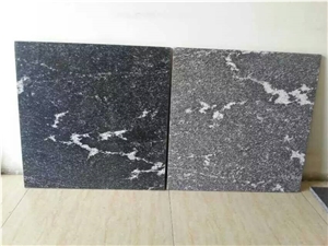 Jet Mist Black and White Granite Tiles/United States Black Granite/Black Granite/Black Granite with White Vein