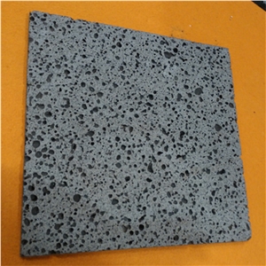 2015 Hot Sales Basalt Slabs, China Grey Basalt with Holes