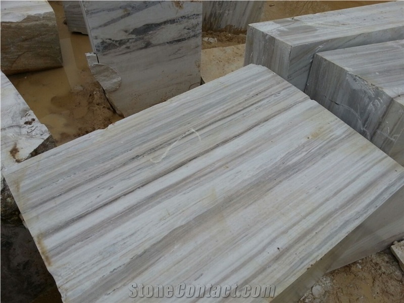 Calacatta Marble - Veincut, Premium Quality Gangsaw Block Photos from Quarry - Volume 4