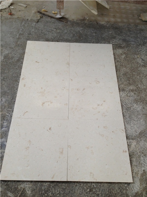 Myra Beige & Seashell Limestone - 457x457x12 mm - Brushed Tiles