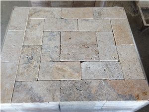 Rustic Forest Travertine, Paver - 6x12" (150x305x30 Mm) Dry Photo