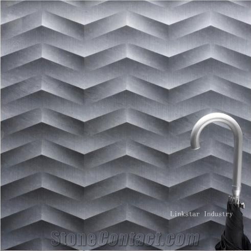 Grey Marble 3d Decorative Feature Stone Interior Feature Wall Panels