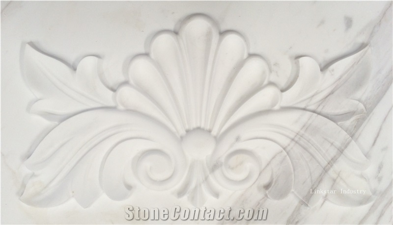 Natural Volakas Marble White 3d Feature Wallart Tiles