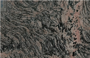 Tiger Skin Granite Slab, India Pink Granite