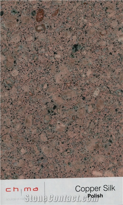 Copper Silk Granite Tiles & Slabs, Pink Granite India