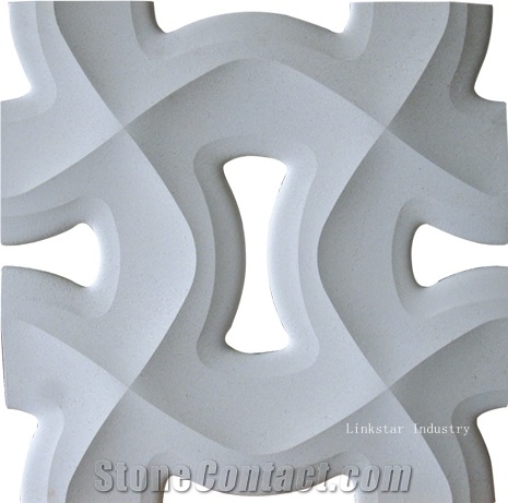 3d Cnc Relief Stone Screen Wall Design Tile