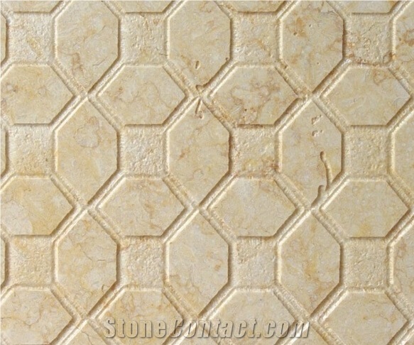 Background Beige Marble 3d Stone Feature Wall Panel