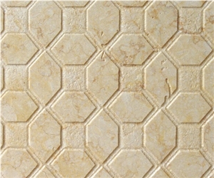 Background Beige Marble 3d Stone Feature Wall Panel
