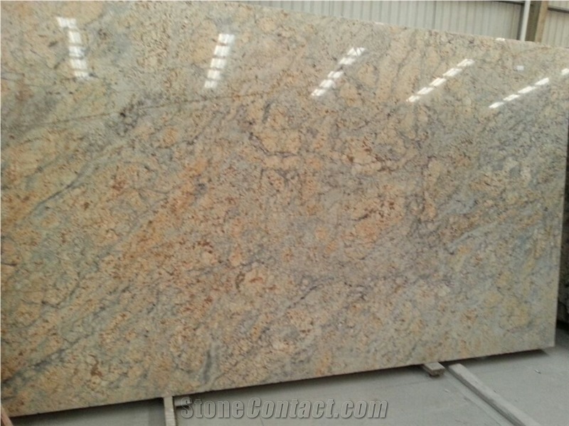 China Golden Crystal Granite,China Yellow Granite Polished Tiles and Slabs for Walling,Flooring