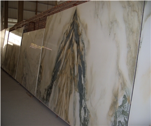 Landscape Painting Marble,Polished Natural Landscape Green Marble Slabs,Polished Marble Wall Covering Tiles
