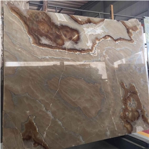 Polished Onyx Slabs and Tiles,Multicolor and Grey Onyx Floor Tiles and Wall Cladding,Brown Onyx Tiles & Slabs