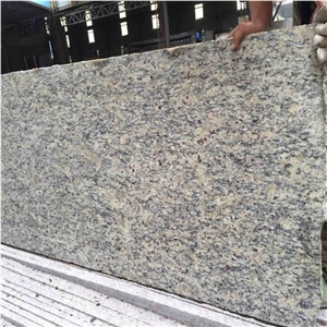 Santa Cecilia Light Granite Polished,Brazil Yellow Granite Tiles & Slabs,Yellow Granite Fooring Skirting,Wall Cladding,Counter Top and Vanity Tops Material