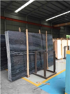 Tree Black,China Origin Black with Wooden Vein Marble,Polished Marble Slabs and Tiles,Polished Black Marble