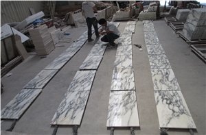 Arabescato Corchia White Marble Tiles Wall Cladding