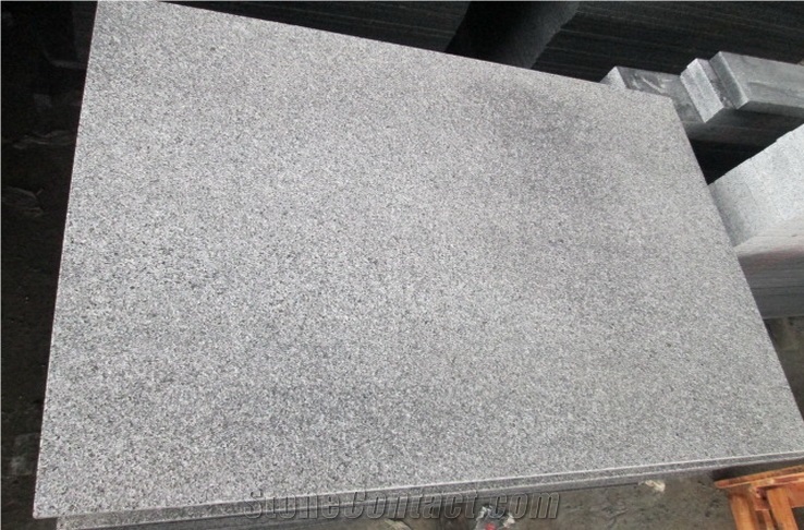 Chinese Dark Grey Granite G654 Bush Hammered Granite Paver
