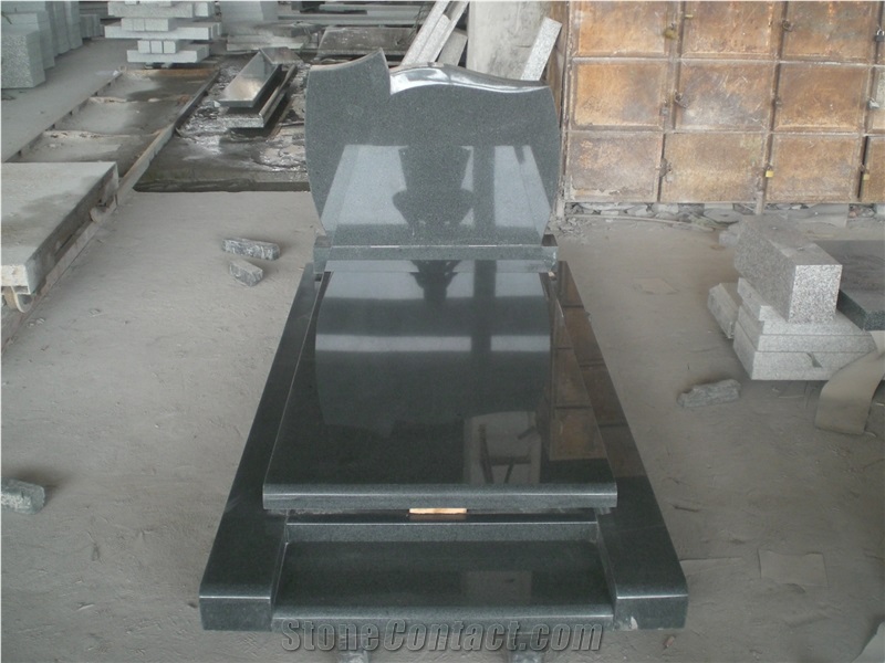 European French Style Tombstone G654 Granite Monument