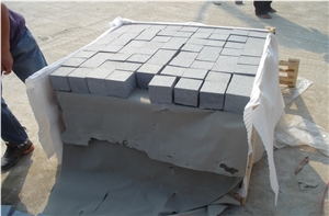 G654 Cheap Granite Paving Stone Cobble Stone Top Flamed
