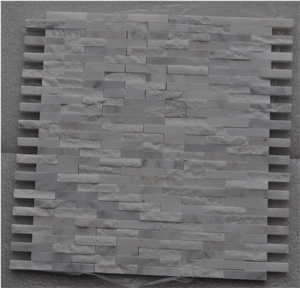 Split Surface Mosaic Tile Bianco Carrara Marble