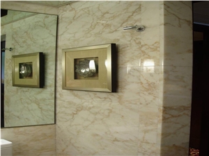 Skyros Yellow Whitish Marble Floors and Walls, White Marble Tiles & Slabs Greece