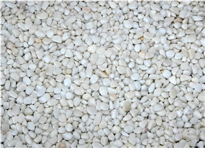 2-4 mm & 4-6 mm White Marble Pebble