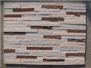 Red and White Sandstone Cultured Stone