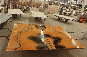 Agate Onyx Slabs,Tiles,Covering,Flooring,Polished Surface,Yellow Onyx