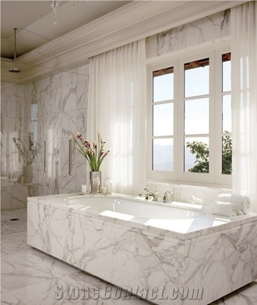 Arabescato Wormal Marble Slab & Wall Covering & Bathroom & Kirtings & Window Sills ,White Polished Marble