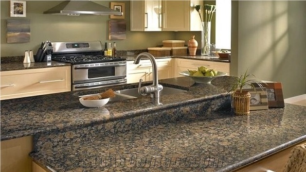 Baltic Brown Granite Countertop,Kitchen Worktops,Kitchen Desk Top,Brown Granite
