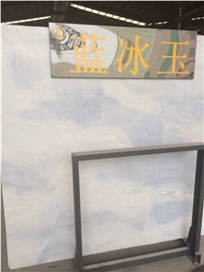 Blue Onyx Marble Slabs/Tile,Wall Cladding/Cut-To-Size for Floor Covering,Interior Decoration Indoor Metope, Stage Face Plate, Outdoor Metope,