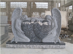 Blue Pearl Granite Tombstones and Monuments ,Angel Monuments,Western Style Tombstones