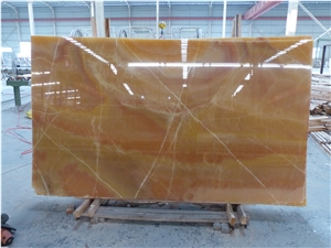 China Polished Red-Dragon Onyx Slab ,Wall Covering ,Wall Tiles,Bathroom Covering .Yellow Onyx