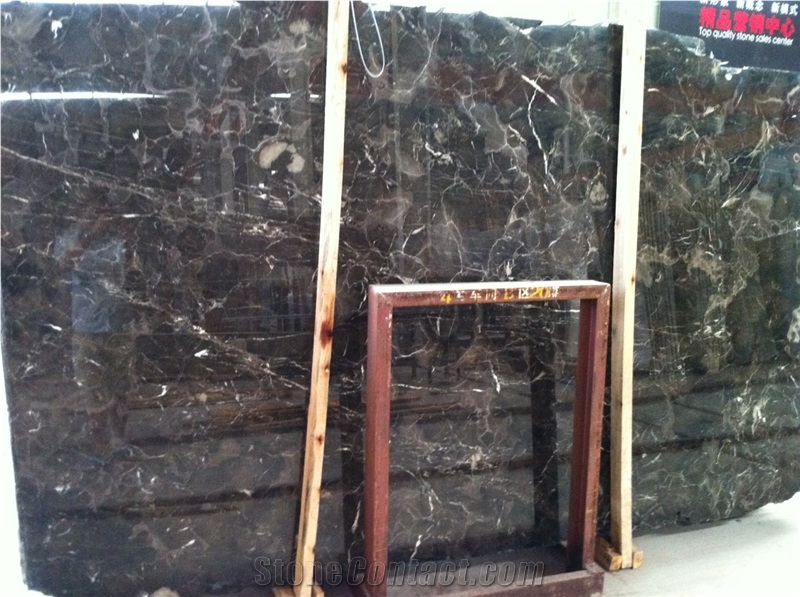 Chinese Dark Emperador Marble Slab & Tiles &Wall Covering & Floor Covering Tiles & Bathroom Walling,Black Polished Marble