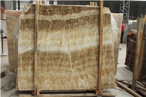 Coffee Onyx Slab & Tiles &Wall Covering & Floor Covering & Wall Tiles &Window Sill &Decoration & Onyx Table,Light Brown Onyx Slabs