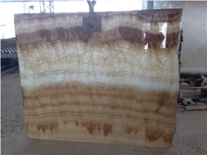 Coffee Onyx Tiles & Slab & Wall Covering &Floor Covering,Cutting for Used for Countertops with Lighting