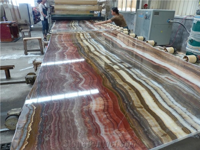 Colorful Onyx Marble Slabs/Tile,Wall Cladding/Cut-To-Size for Floor Covering,Interior Decoration Indoor Metope, Stage Face Plate, Outdoor Metope