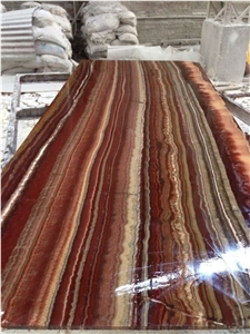 Fantasitico Onyx Book Match Polished Slab for Background,Competitive Price Polished Wall Covering