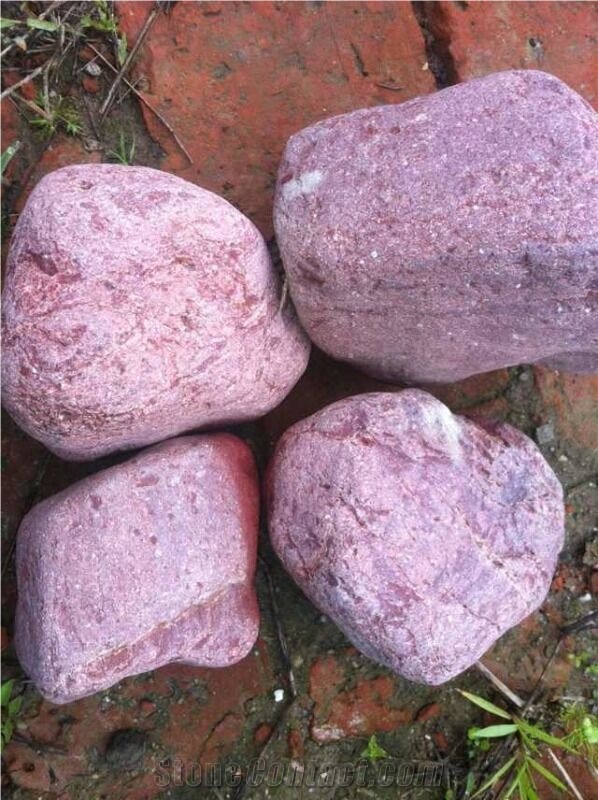 Pink Cheap Landscaping Pebble Stone,Cobblestones,River Gravel Stone