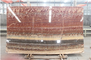 Red Ruby Onyx Slabs & Background &Wall Covering &Floor Covering & Wall Tiles,Interior Decoration