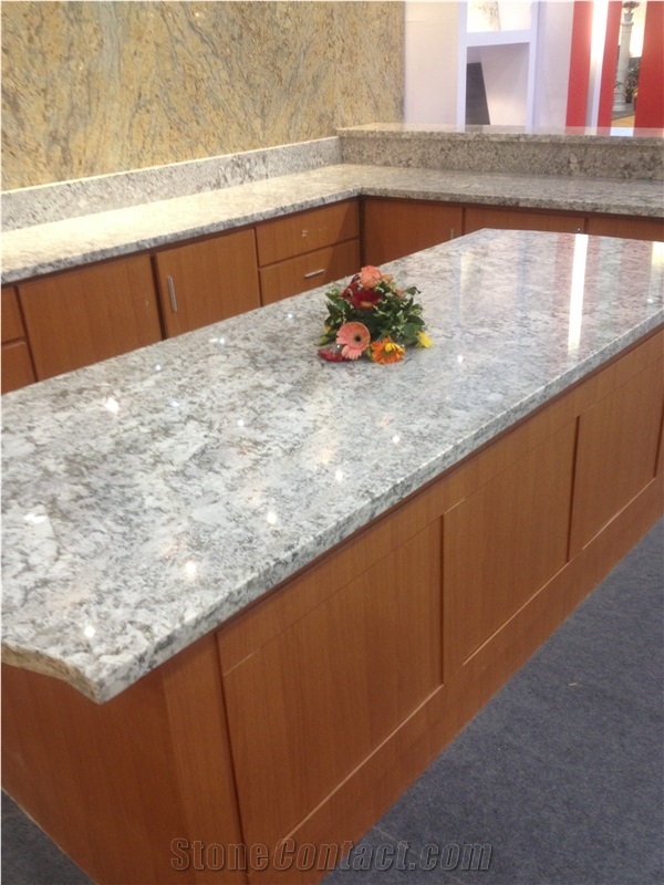 White Granite,Polished Surface Granite,Counter Top,Kitchen Bar Top