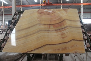 Yellow Onyx Slab & Tiles & Wall Covering & Wall Background & Floor Covering & Wall Tiles.Onyx & Marble