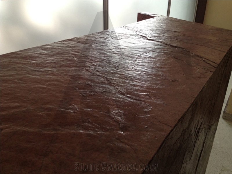 Terra Red Slate Flexible Ultra Thin Stone Veneer