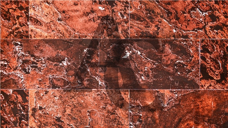 Terra Red Translucent Stone Veneer
