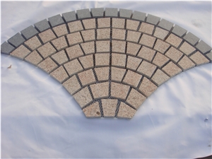 China Beige Granite Paving Stone Top Side Flamed,Other Saw Cut for Outdoor Paving Sets-Xiamen Songjia Stone Company