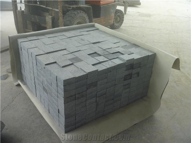 China G654 Block Top Side Flamed Paving Stone for Outside Pave and Inside Decorations